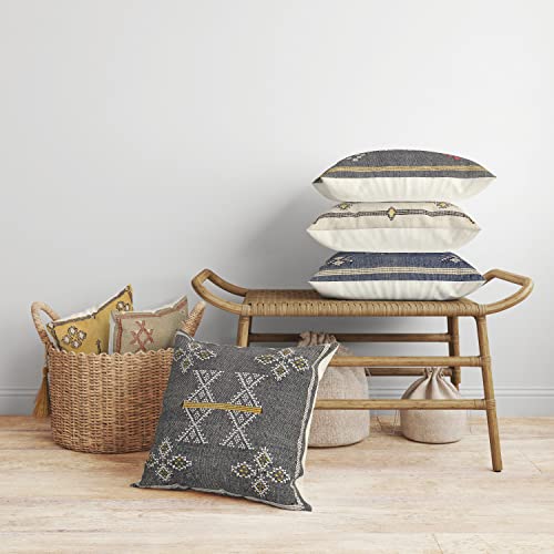 Trade Star Beautiful Sabra Pillow Cover Throw Pillow Cover Farmhouse Cushion Case 100% Cotton Cushion Cover Handwoven Luxurious Breathable Pillow Cover for Gifting Purpose - color: Pattern 15