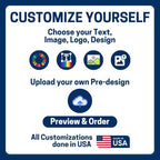 Custom Flag with Face on It by DreamController; Personalized American Flag with Photo Logo; Pink Flag Custom; 5 Sizes; HD Print; 2 Grommets; No Pole Hardware; Made in USA Fast Delivery - color: Flag with Photo Custom