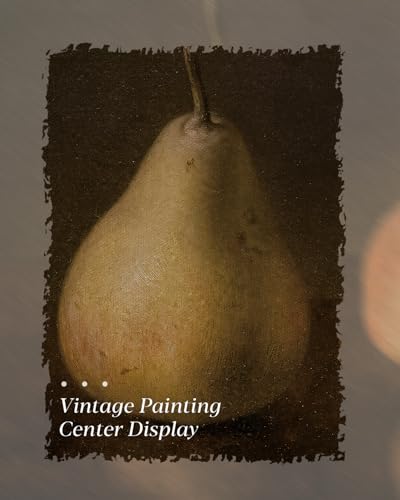 HUARCEY Gold Framed Vintage Wall Art for Living Room, Pear Fruits Painting Prints Shelf Decor for Kitchen, Aesthetic Bedroom Wall Art Decor, Christmas Gift for Friends or Family (Two Pears 12"x16") - color: Two Pears, size: 16"L x 12"W