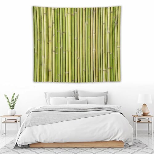 HZOHNAGO Bamboo Tapestry Chinese Style Green Pattern Printed Wall Tapestry Painting Wall Hanging for Bedroom Living Room Dorm 60" W x 50" H - color: Bamboo-7, size: 60"L x 50"W