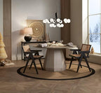 360 Lighting Paulo 24 1/2" High Pot Farmhouse Rustic Southwestern 3-Way Table Lamp Matte Black Ceramic Single Fabric Beige Shade Living Room Bedroom Bedside Nightstand House Office Home Reading