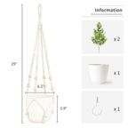Mkono Fake Hanging Plant with Pot, Artificial Plants for Home Spring Decor Indoor Macrame Plant Hanger with Fake Vines Faux Hanging Planter Greenery for Bedroom Bathroom Office Decoration