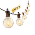 Kawaya Outdoor String Lights 25 FT LED Patio Light with 12+1 Shatterproof Edison Globe Bulbs - IP65 Waterproof Dimmable Hanging Lights - 2700K Warm White Lighting for Outside Yard Porch Deck Bistro - size: 25FT