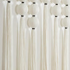 RUIZHIXUAN Large Macrame Wall Hanging Macrame Ball Wall Hangings Tapestry Cotton Textile Boho Wall Decor Art Bohemian headboard Handwoven 39" Wx38” L(Cream) - color: Cream