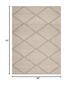 SAFAVIEH Montauk Collection Accent Rug - 4' x 6', Grey, Handmade Cotton, Ideal for High Traffic Areas in Entryway, Living Room, Bedroom (MTK821A) - color: Grey, size: 4' x 6' (Rectangular)