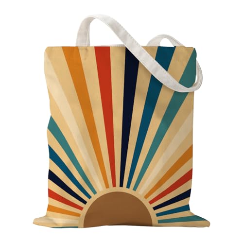 Boho Style Canvas Bag for Women Boho Fashion Tote Bag for Bohemian Lover - color: Sunburst Bag