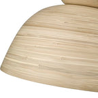 ML Lighting | Jaycen Collection | 48001-MB | 1 Light Pendant in Matte Black Finish with Nature Bamboo Nature Shade | Perfect for Kitchens, Dining Rooms, Living Rooms, Entryways, Hallways - color: Matte Black