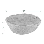 Arcadia Garden Products Extra Durable CB54 18-inch Coco Liner for Round Hanging Basket Planters, Natural Coconut Fiber Replacement Liner for Garden Outdoor Flower Pots - size: 18-Inch, style: Round Basket