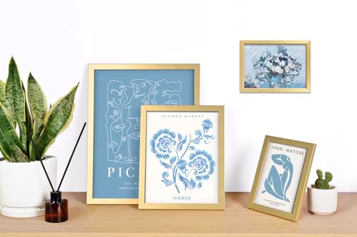 ANERZA 16 PCS Framed Blue Wall Art Decor, Matisse Wall Prints for Bedroom, Gallery Wall Frame Set, Minimalist Posters for Living Room Aesthetic, Collage Kit, Teen Girls Dorm Home Artwork - color: Blue, size: 12"x15" Framed