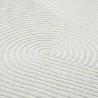 Abani Cream Area Rug for Living Room, Bedroom- Zen Reiki Pattern- 6' Round -Durable & Easy to Clean - color: Cream, size: 6' (Round)