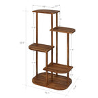 Jotsport 5 Tier Wood Plant Stand for Multiple Plants Indoor Plant Shelf Multi-Tier Flower Pot Holder Corner Display Rack