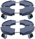 W B D WEIBIDA 2 Pack Plant Roller with Wheels Heavy Duty 440 Pounds, Size-Adjustable Rolling Planter Base with Casters, Round Dolly Cart for Potted Plant, Trash Can and Tiered Planters