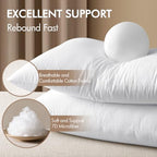 MIULEE 14x36 Inch Premium Lumbar Throw Pillow for Bed Sofa Couch Virgin Microfiber with 100% Cotton Cover Decorative Throw Pillow Insert Stuffer Form - size: 14x36 Inch (Pack of 1)