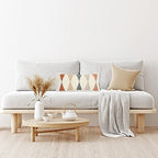 Bloomingville Embroidered Cotton Lumbar Pillow with Fringe, Terracotta Multicolor - color: Terracotta, Beige, Grey