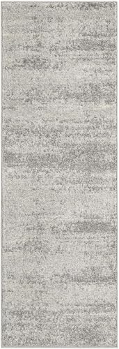 Rugs.com - Angelica Rug – 6 Ft Runner Gray Easy-Clean Rug – Ideal for Hallways, Kitchens, and Entryways - color: Grey, size: 2' x 6' (Runner)