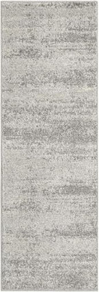 Rugs.com - Angelica Rug – 6 Ft Runner Gray Easy-Clean Rug – Ideal for Hallways, Kitchens, and Entryways - color: Grey, size: 2' x 6' (Runner)