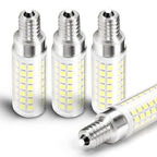 E12 LED Candelabra Light Bulb 6W 6000K Daylight White AC120V 600lm Dimmable E12 T6 C7 Candle Small Base 60 Watt Replace Ceiling Fan Pendant Chandelier Lighting Living Rooms, 4 Pack - color: 6000k Daylight White, size: 6 Watt-Dimmable-4 Pack