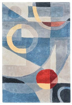 SAFAVIEH Rodeo Drive Collection Accent Rug - 2'3" x 4', Blue & Multi, Handmade Mid-Century Modern Abstract Wool, Ideal for High Traffic Areas in Entryway, Living Room, Bedroom (RD845B) - color: Blue/Multi, size: 2'3" x 4' (Rectangular)