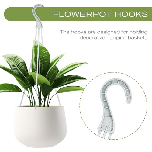 DOITOOL 30PCS Hanging Basket Chains 15.33''+14.15''+9.24Inch Plant Chains with Hooks Replacement Plant Hangers 3 Different Sizes Plastic Hangers for Hanging Baskets Bird Feeders,Planters,Lanterns