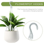 DOITOOL 30PCS Hanging Basket Chains 15.33''+14.15''+9.24Inch Plant Chains with Hooks Replacement Plant Hangers 3 Different Sizes Plastic Hangers for Hanging Baskets Bird Feeders,Planters,Lanterns