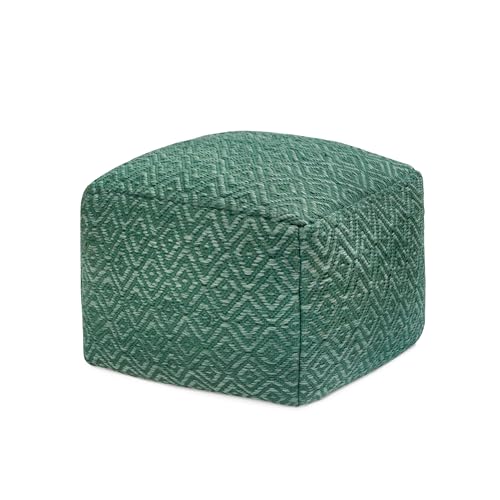 Anji Mountain Pouf Ottoman Foot Rest, Handmade Ottoman Pouf, Comfortable Foot Stool, Decorative Floor Seating for Living Room Decor, Bedroom & Home Décor Accent - Sage - color: Sage