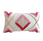 Judy Dre am Morocco Hand-Woven Tufted Throw Pillow Cover,Soft Geometric Diamond Pillowcase for Sofa Couch Bed Car,Tribal Bohemian Cushion Cover 12x20 Inch - size: 20" x 12" (Pack of 1)