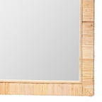 Bali & pari Lankston Bohemian Natural Rattan Rectangular Accent Wall Mirror