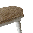 dwellington Wooden Bathroom Farmhouse Step Stool, Wood Foot Stool for Adults Kids, Bedside Step Plant Stand for Kitchen - color: White Wash