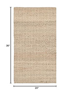 SAFAVIEH Natural Fiber Collection Accent Rug - 2' x 3', Natural, Handmade Farmhouse Fringe Jute, Ideal for High Traffic Areas in Entryway, Living Room, Bedroom (NF731A) - size: 2' x 3' (Rectangular)