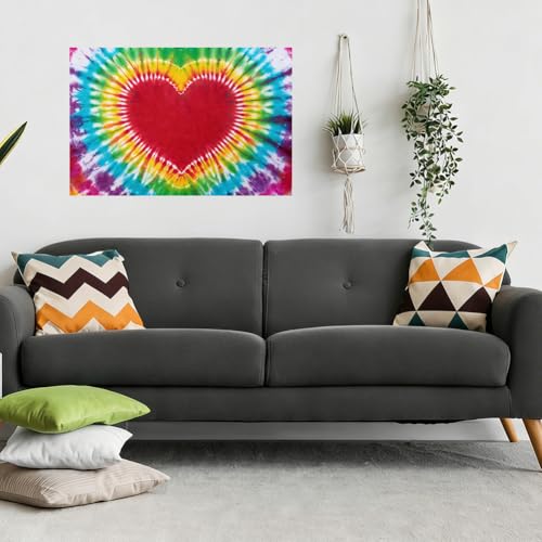 DELORIGIN White Cotton Tapestry for Tie Dyeing 118x59 Inch Large Blank Fabric Plain Backdrop Perimeter Stitching DIY Hanging Wall Tapestry for Bedroom Living Room Wall Art Decoration Indoors