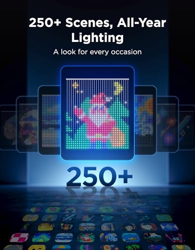 Govee Curtain Lights Pro, Upgraded 960 LEDs Smart Color Changing LED Curtain Lights with AIGC, Dynamic DIY String Lights for Bedroom Living Room Holiday Decor, Outdoor IP67 Waterproof, 5.41×5.77ft