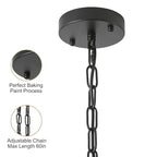 20" Large Rattan Chandeliers for Dining Room, 5-Light Farmhouse Wicker Boho Chandelier with T-Shape Shade Rattan Ceiling Pendant Light Fixture for Bedroom Hallway Kitchen Island(Black) - color: Black 5-Light 20" T-Shape