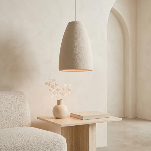 JAYMP Wabi Sabi Pendant Light for Dining Room Kitchen Island Light Hallway Restaurant Hanging Lamp E26 Base Japanese Style Wine Bottle Shape Lighting Fixture, 1 Pack (Light Brown,A Shape, D35×H51cm) - color: Light Brown,A, size: D35×H51cm