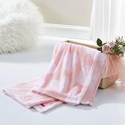 Betsey Johnson - Throw Blanket, Buttery-Soft Throw Blanket for Couch or Bed, Boldly Plush & Oversized Bedding (Dotted Heart Pink, 50" x 70") - color: Dotted Heart Pink