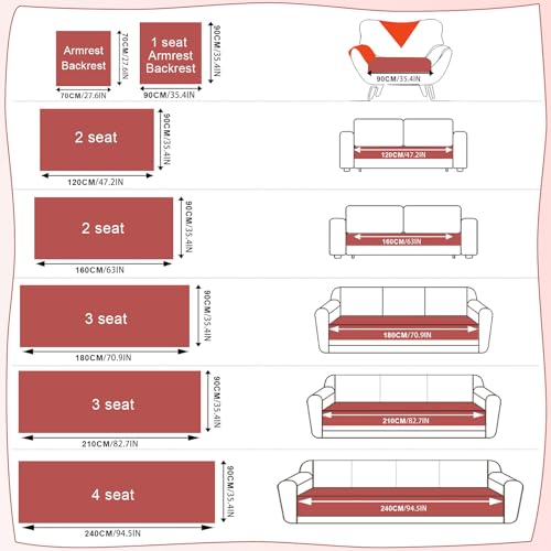VClife Dog Boho Couch Cover, Washable Furniture Protector, 35.4 x 35.4 in | Tufted Tassel Sofa Cover, Non Slip Woven Geometric Sofa Slipcover, Multi-Size Universal Throw Cover For Couch, Pet Friendly - color: 02# Rust Red Checkered, size: 35.4" x 35.4"
