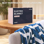 VENTIMI Electric Blanket Heated Throw, 50" x 60" Heated Blanket with 5 Heat Levels & 3 Hours Auto Off, Fast Heating Blankets with ETL & FCC Certification, Navy - color: Navy, size: Throw