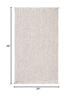 SAFAVIEH Natural Fiber Collection Accent Rug - 2' x 3', Silver & Natural, Handmade Woven Fringe Jute, Ideal for High Traffic Areas in Entryway, Living Room, Bedroom (NF826G) - color: Silver/Natural, size: 2' x 3' (Rectangular)
