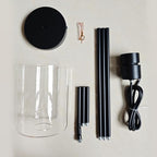 Black Pendant Lights Kitchen Island,Modern Farmhouse Glass Pendant Light,Light Fixture Kitchen Pendant Mini Hanging Light Fixture for Sink (1 Pack Black stem Rod) - color: 1 pack black stem rod