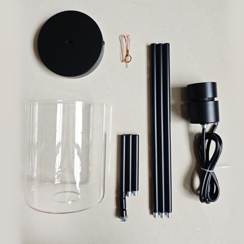 Black Pendant Lights Kitchen Island,Modern Farmhouse Glass Pendant Light,Light Fixture Kitchen Pendant Mini Hanging Light Fixture for Sink (Black 2 Pack Stem Rod) - color: Black 2 pack Stem Rod
