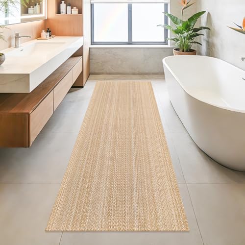 Boho Runners for Hallways 2x6 ft Washable Kitchen Runner Non Slip Rubber Backed Hall Runners Cotton Entryway Runner Rugs Floor Carpet for Indoor Backdoor Bedroom Kitchen, Khaki/Ivory - color: Khaki/Ivory, size: 2x6