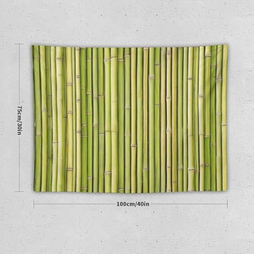 HZOHNAGO Bamboo Tapestry Chinese Style Green Pattern Printed Wall Tapestry Painting Wall Hanging for Bedroom Living Room Dorm 40" W x 30" H - color: Bamboo-7, size: 40"L x 30"W