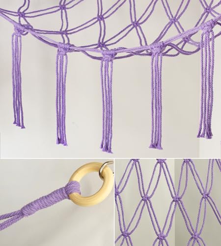 Stuffed Animal Storage Hammock or Net - Toy Hammock Net for Stuffed Animals Corner - Hanging Stuff Animal Organizer Holder Ideas for Plush Plushie - Purple Kids Baby Nursery Wall Bedroom Room Decor - color: Purple, size: Standard(41.5"L x 55.2"W x 41.5"H)