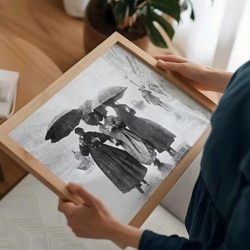 Monem Art Rainy Street Scene Print - Some People Stay in Your Heart Forever Poster - Black & White Art - Monochrome Office or Bedroom Decor - 12x16 Unframed Wall Art by Adam Dauria - color: Style-02, size: 12"L x 16"W