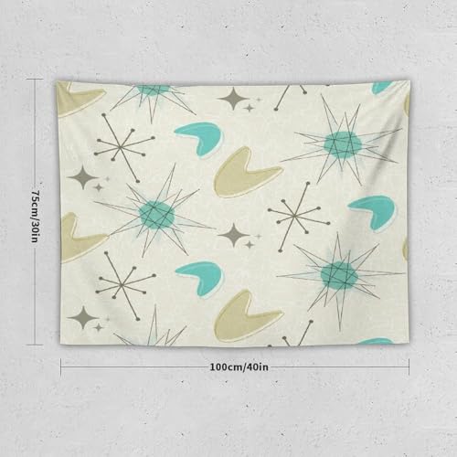 Bohemian Mid Century Tapestry, Modern Atomic Abstract Geometric Pattern Tapestries Home Decor for Living Room Bedroom Decoration 40in Wx30in H (102×76cm) - color: Bohemian Tapestry-2, size: 40in"Wx30in"H (102×76cm)