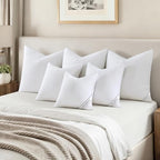 MIULEE 18x18 Inch Pillows Inserts, Pack of 4 Down Alternative Virgin Filling Comfy Support Throw Pillows for Sofa Couch Bed - size: 18x18