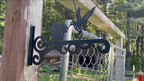 2-Pack 10 Inch Aesthetic Plant Hangers Outdoor – Metal Hanging Plant Bracket with Beautiful Hummingbird Pattern – Heavy Duty Plant Hooks for Hanging Plants, Bird Feeder, Wind Chime, Lantern - color: 2-Pack