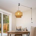 Boho Rattan Lamp Shades for Pendant Light Chandelier Floor Lamps Replacement,Rustic 3-Tier Drum Lamp Shade with Hand-Woven Rattan for Living Room Kitchen Dining Room Office Hotel. - size: style A