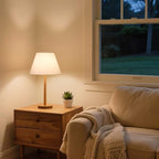 Small Lamp Shades Set of 2, 5.5" Top x 10" Bottom x 6.6" High, Small White Lamp Shades for Table Lamps, Fabric Lampshade Replacement for Bedside Lamp, Wall Sconces, Spider, Clip on Adapters Included - color: White