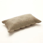 Calla Angel Sage Garden Luxury Pure Cotton Matelasse Quilted Pillow Sham, King Pillow, 20x36, Coffee - color: Coffee, size: King