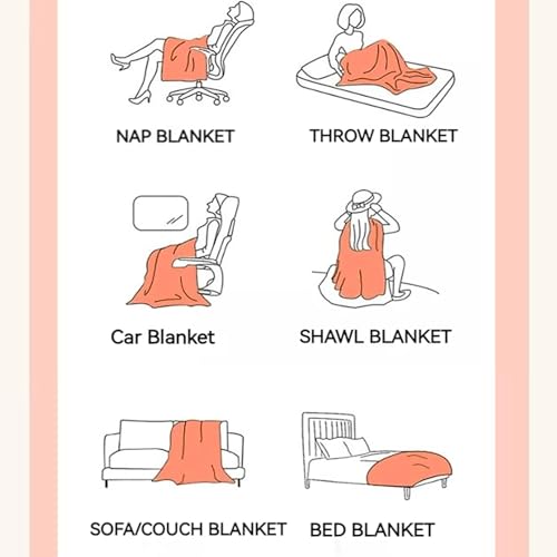 UKELER Soft Faux Fur Throw Blanket 50''x60'' Solid Reversible Shaggy Blanket Plush Thick Fluffy Blankets Throws for Bed, Couch, Sofa, Office, Camping Dark Grey - color: D-dark Grey, size: 50''x60''